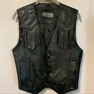 Harley Davidson woman’s leather vest size small